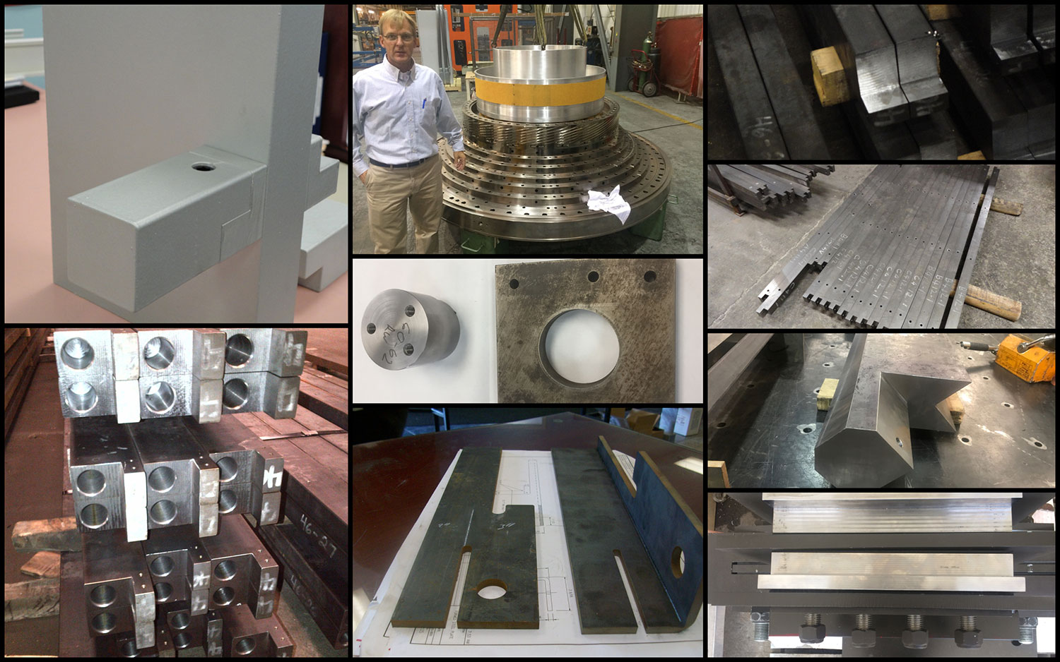 9 Machining collage